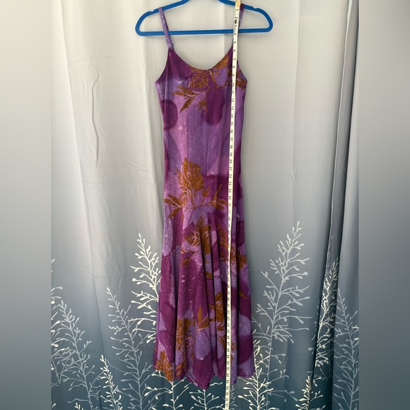 Purple Floral Maxi Dress - Picture 5 of 10